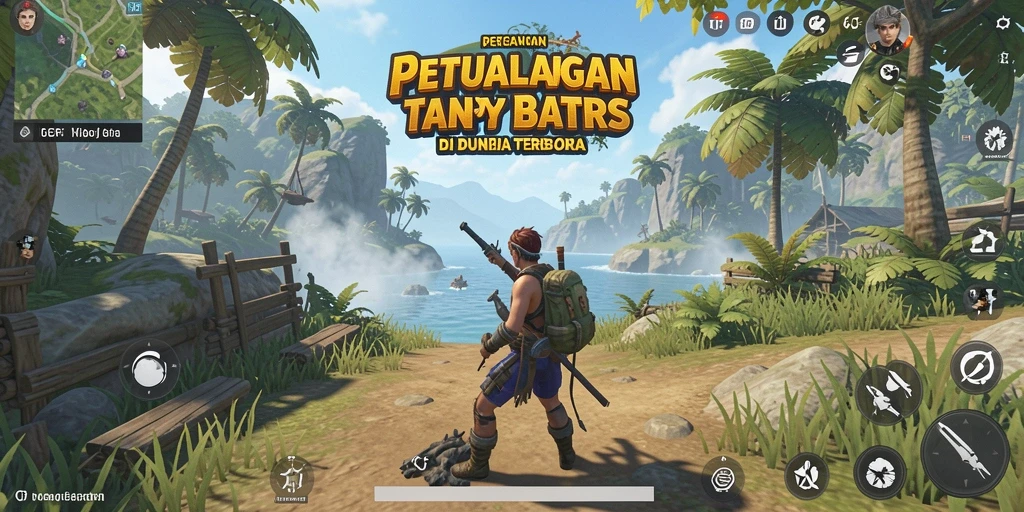 Tampilan gameplay 6CF dengan dunia terbuka yang luas dan menarik.