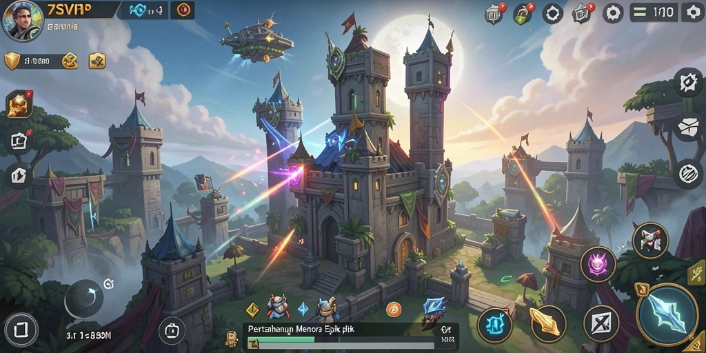 Gameplay menarik 7SVIP dalam genre Tower Defense.