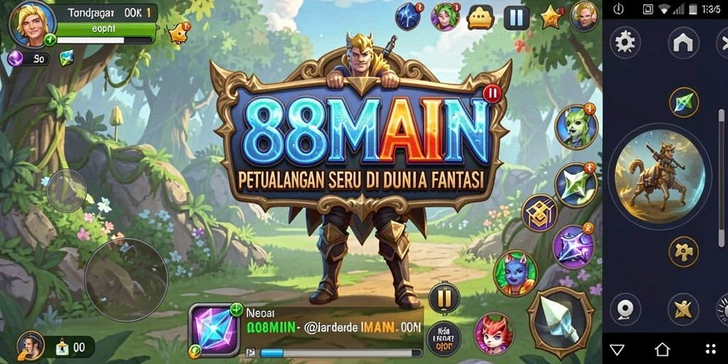 Screenshot dari gameplay seru 88MAIN yang menampilkan petualangan mendebarkan.