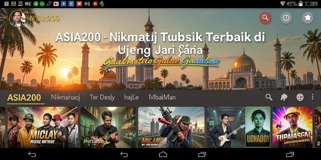 Screenshot ASIA200 menampilkan antarmuka pengguna yang menarik dan interaktif.
