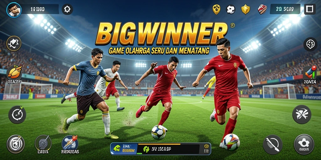 Screenshot menampilkan gameplay kompetitif dalam BIGWINNER.