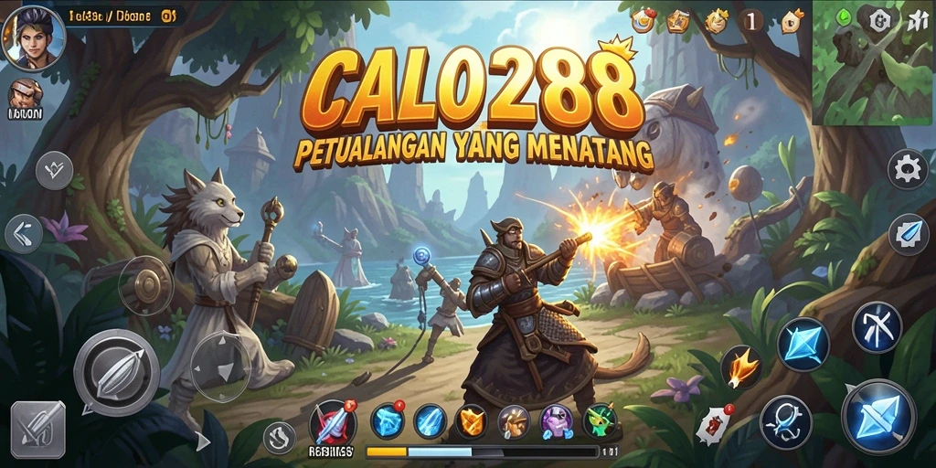 Screenshot gameplay <strong>CALO288</strong> menampilkan aksi petualangan yang mendebarkan.