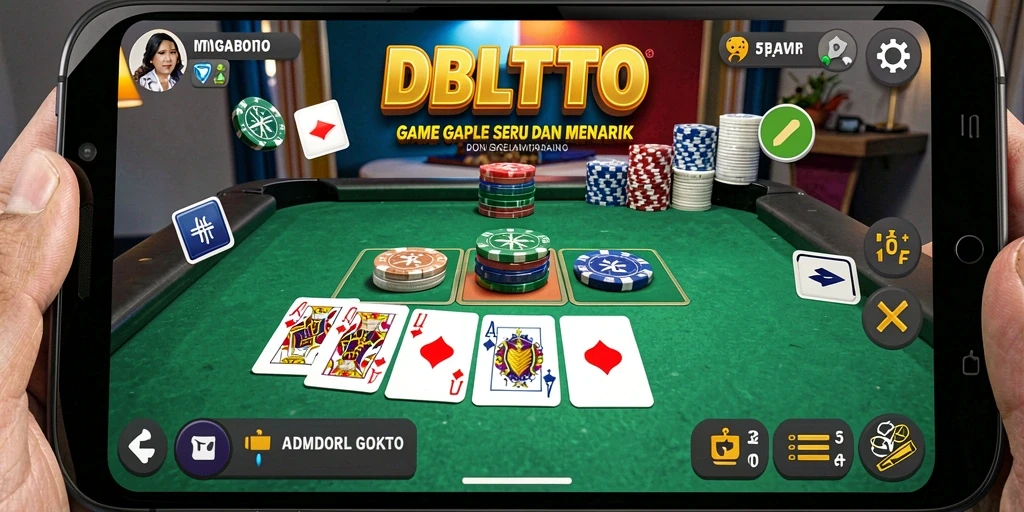 Tampilan screenshot menunjukkan keseruan bermain Gaple di DBLTOTO.