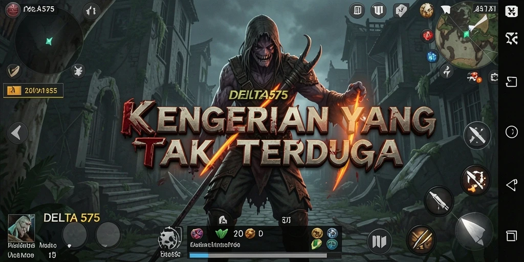 Tangkapan layar menampilkan momen mencekam dalam gameplay DELTA575.