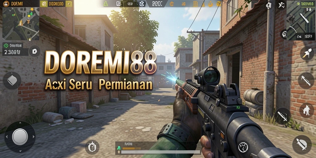 Tampilan gameplay DOREMI88 yang mendebarkan dan penuh aksi.