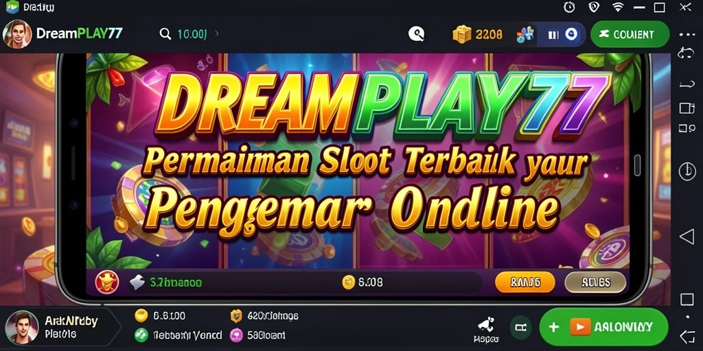 Screenshot gameplay DREAMPLAY77 menampilkan keseruan permainan slot yang menarik.