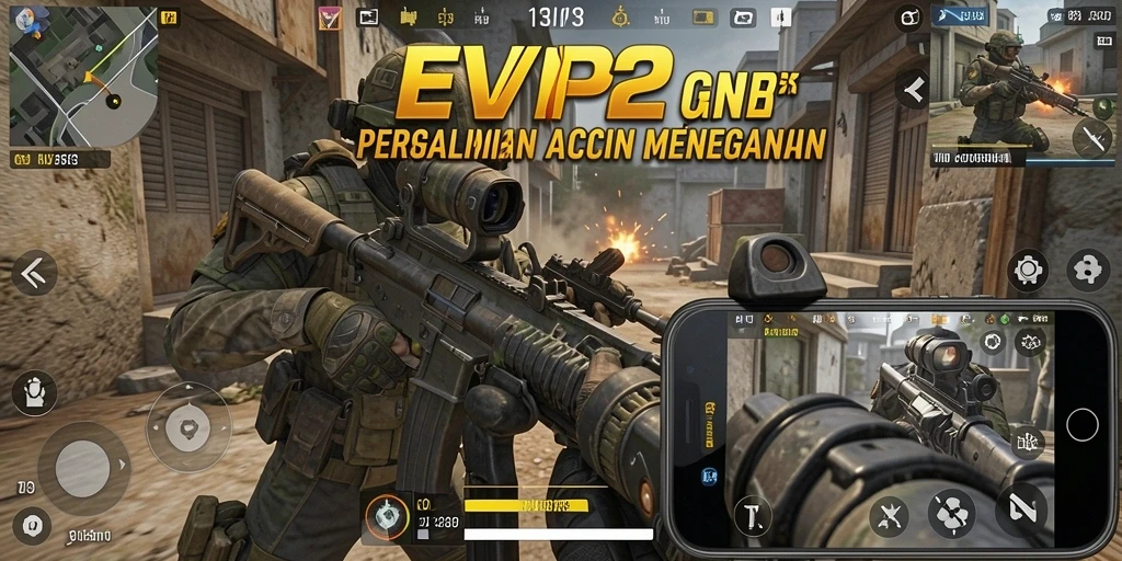 Tampilan menegangkan dari gameplay <strong>EVIP2</strong> yang penuh aksi FPS.