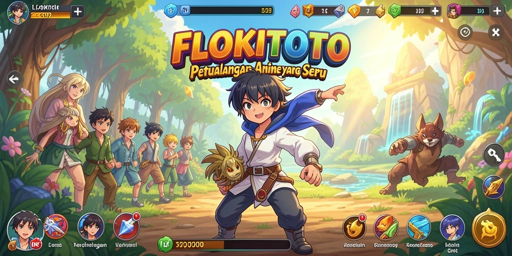 Tampilan menarik dari gameplay seru FLOKITOTO