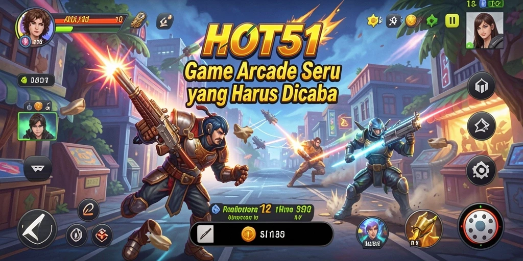 Screenshot gameplay HOT51 menampilkan aksi seru dan grafis menarik.