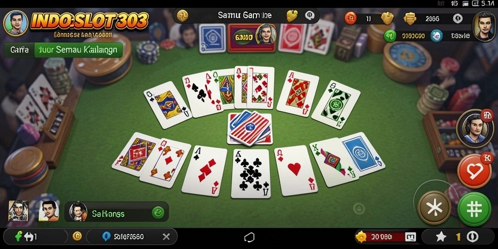 Tampilan gameplay Gaple yang menarik di INDOSLOT303.