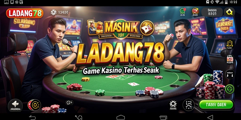 Screenshot LADANG78 menunjukkan gameplay Kasino yang mendebarkan.
