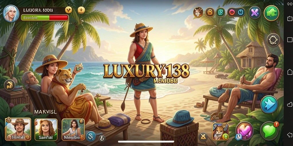 Tampilan gameplay <strong>LUXURY138</strong> yang penuh warna dan menghibur.