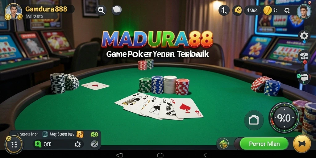 Tampilan menarik dari gameplay Poker yang menyenangkan.