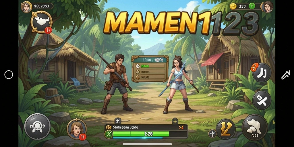 Tampilan gameplay MAMEN123 yang mengasyikkan dan interaktif.