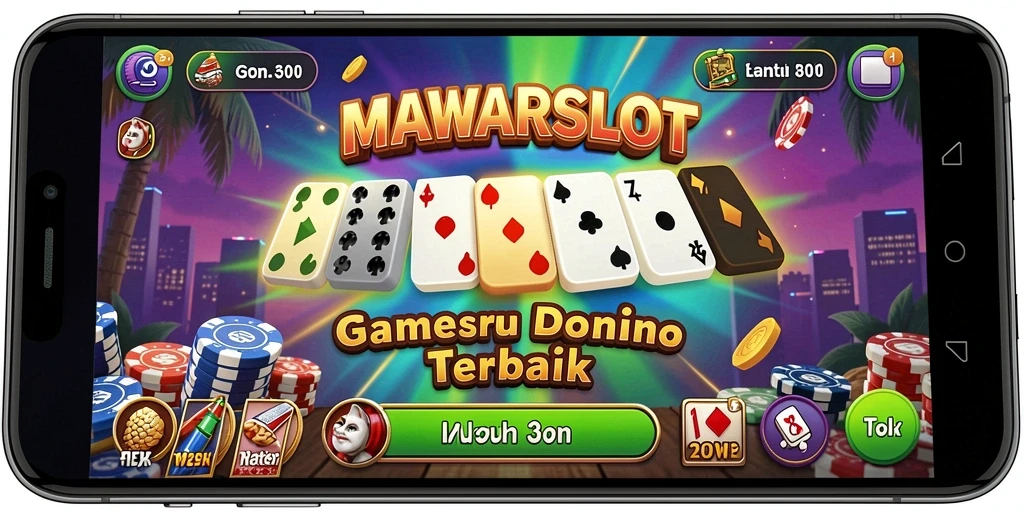 Tampilan gameplay Domino yang seru dan interaktif.