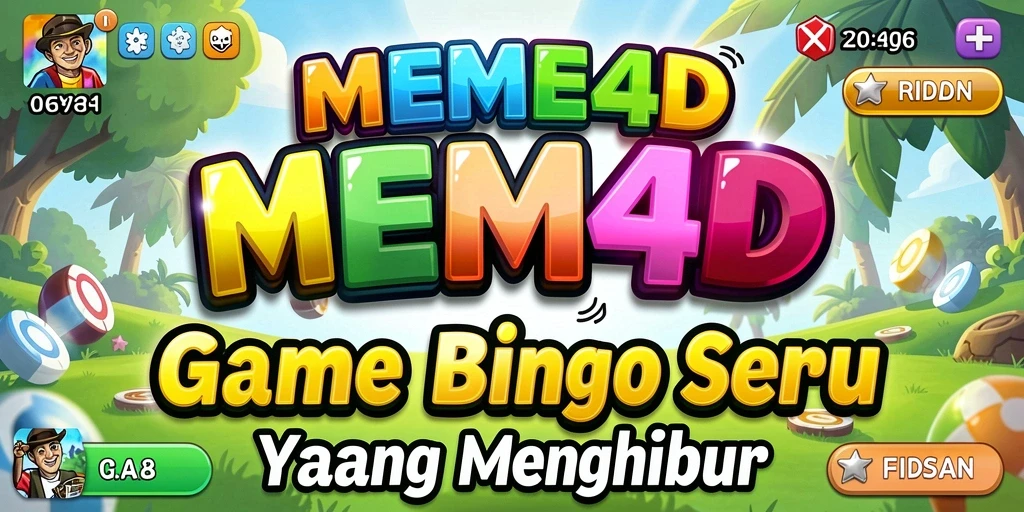 Tampilan seru gameplay Bingo di MEME4D dengan interaksi pemain.