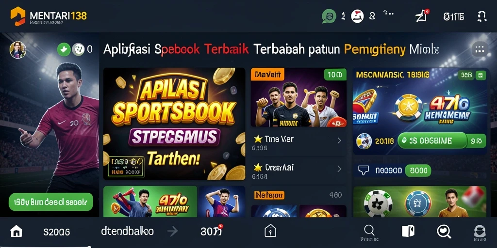 Tampilan utama MENTARI138 dengan berbagai opsi taruhan olahraga.