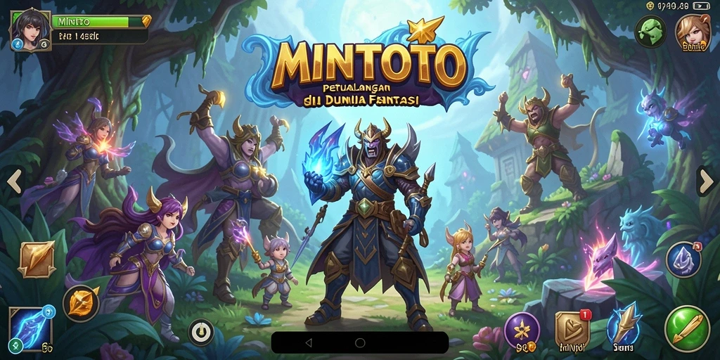 Screenshot gameplay MINTOTO menampilkan aksi seru di dunia petualangan.