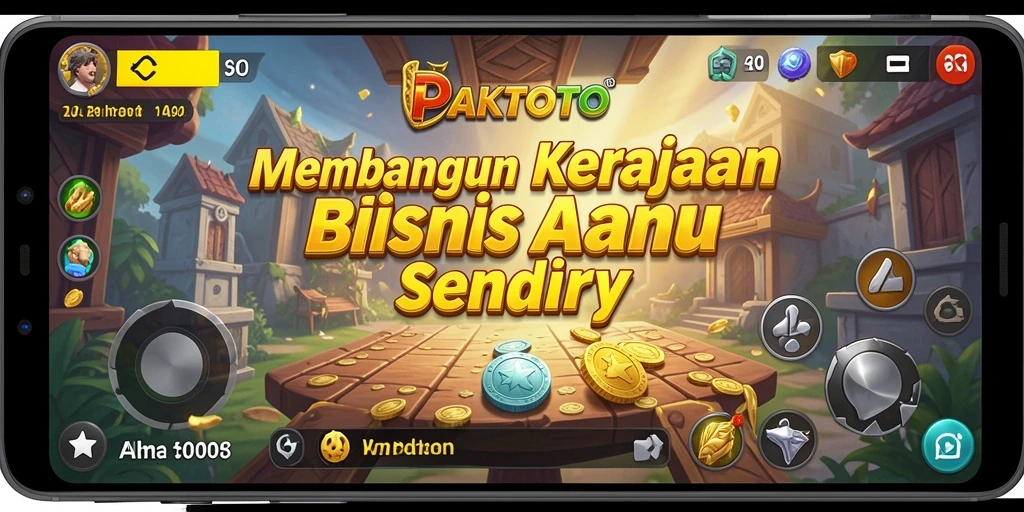 Screenshot gameplay PAKTOTO menampilkan manajemen bisnis yang strategis dan menarik.