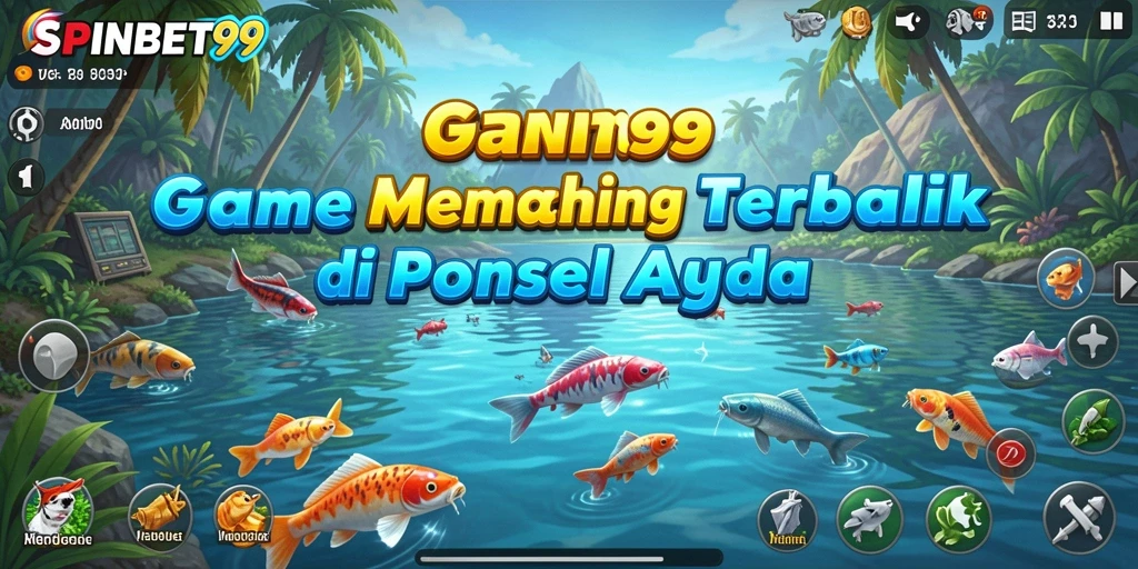 Tampilan gameplay SPINBET99 yang menarik dengan aksi memancing seru.