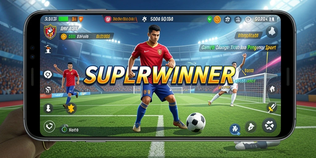 Tampilan gameplay SUPERWINNER yang mengasyikkan dalam olahraga.
