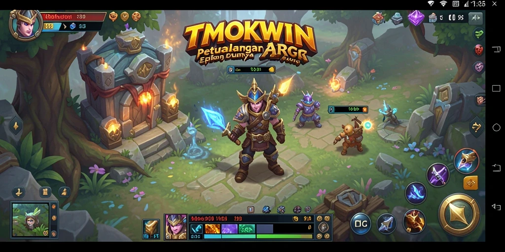 Screenshot gameplay TMOKWIN yang menunjukkan aksi seru dalam ARPG.