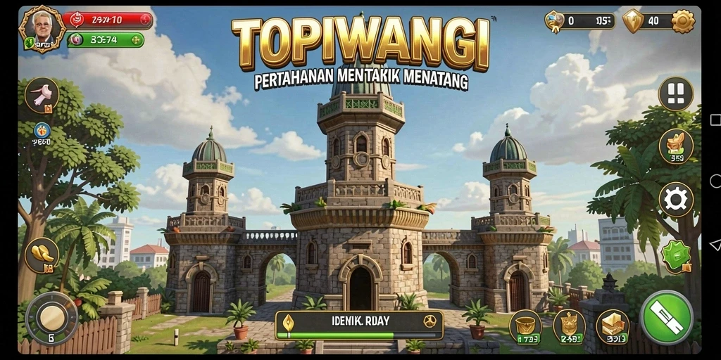 Tangkapan layar menunjukkan aksi pertahanan menara yang mendebarkan.